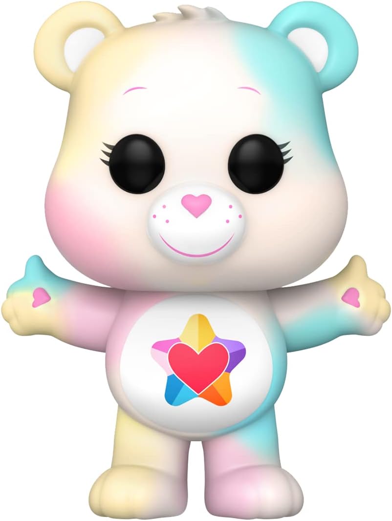 Funko Pop! Animation: CB40- True Heart Bear - Transluzent CH - Care Bears - Vinyl-Sammelfigur - Geschenkidee - Offizielle Handelswaren - Spielzeug Für Kinder und Erwachsene - TV Fans