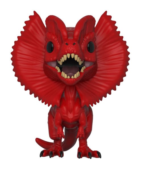 Jurassic Park POP! Movies Vinyl Figur Dilophosaurus (Rd) Exclusive 9 cm