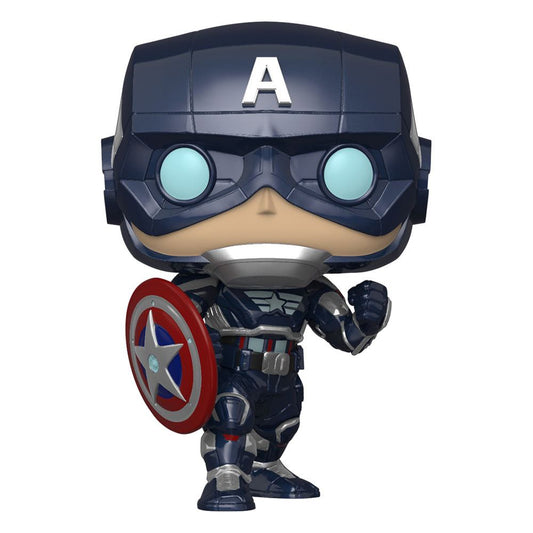 Marvel's Avengers (2020 video game) POP! Marvel Vinyl Figur Captain America 9 cm