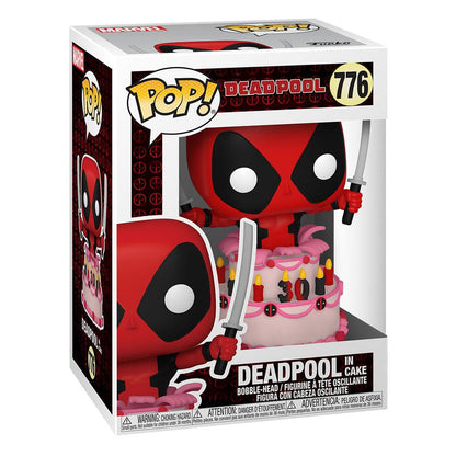 Marvel Deadpool 30th Anniversary POP! Vinyl Figur Deadpool in Cake 9 cm