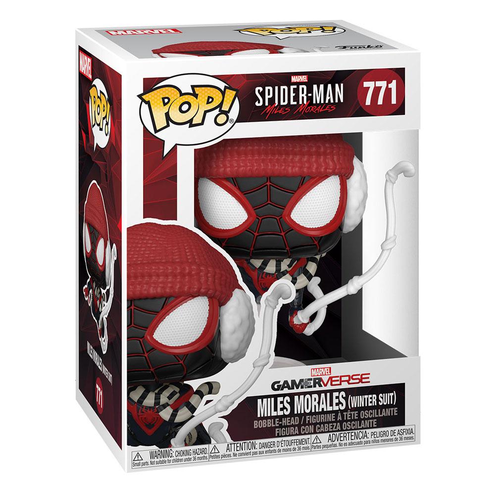 Marvel's Spider-Man POP! Games Vinyl Figur Miles Morales Winter Suit 9 cm