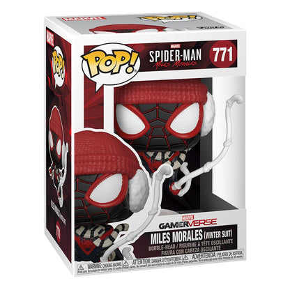 Marvel's Spider-Man POP! Games Vinyl Figur Miles Morales Winter Suit 9 cm