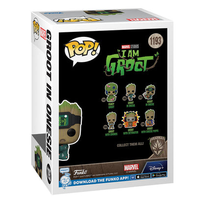 Ich bin Groot POP! Vinyl Figur Groot PJs w/book 9 cm