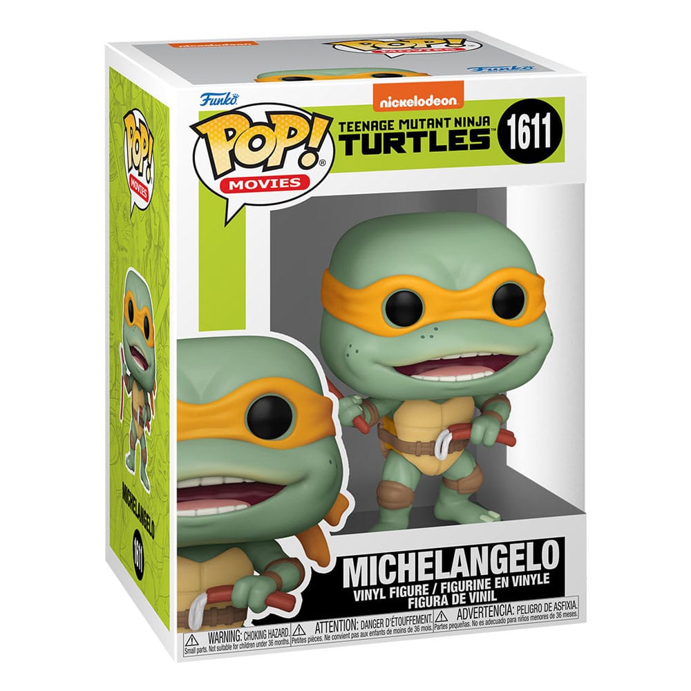 Teenage Mutant Ninja Turtles POP! Movies Vinyl Figur Michelangelo Sausage Link Nunchucks 9 cm