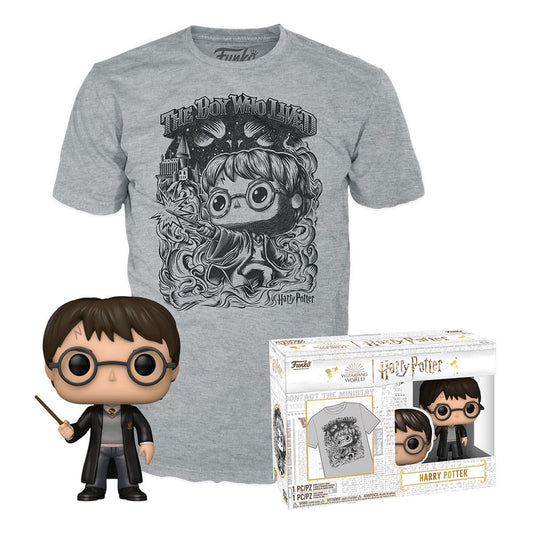 Harry Potter POP! & Tee Vinyl Figur & T-Shirt Set Harry Potter (FL) Größe S