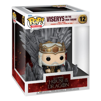 House of the Dragon POP! Deluxe Vinyl Figur Viserys on Throne 9 cm