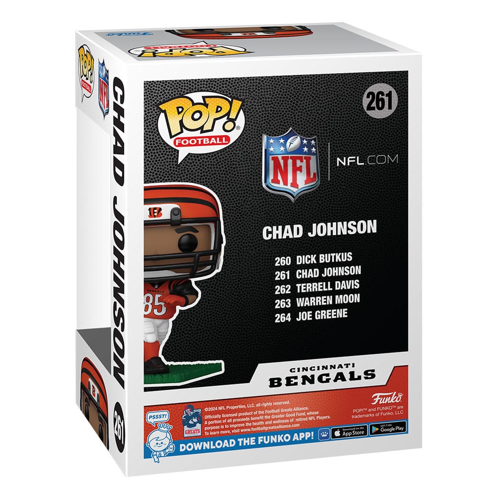 NFL: Legends POP! Sports Vinyl Figur Bengals- Chad Johnson(85) 9 cm