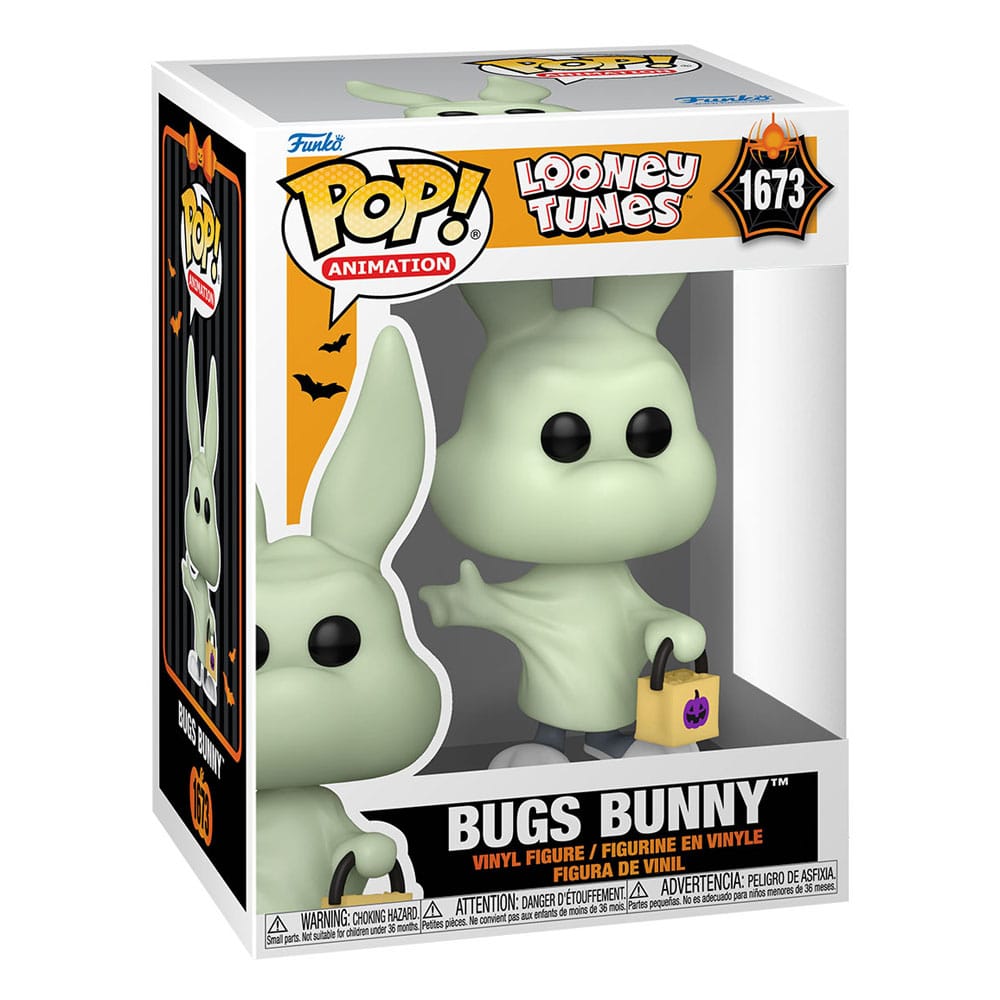 Looney Tunes POP! Television Vinyl Figur Halloween Bugs Bunny(Ghost) 9 cm