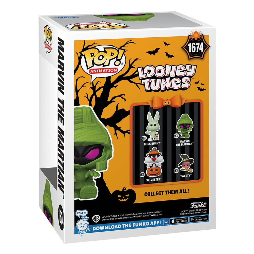 Looney Tunes POP! Television Vinyl Figur Halloween Marvin(Mummy) 9 cm