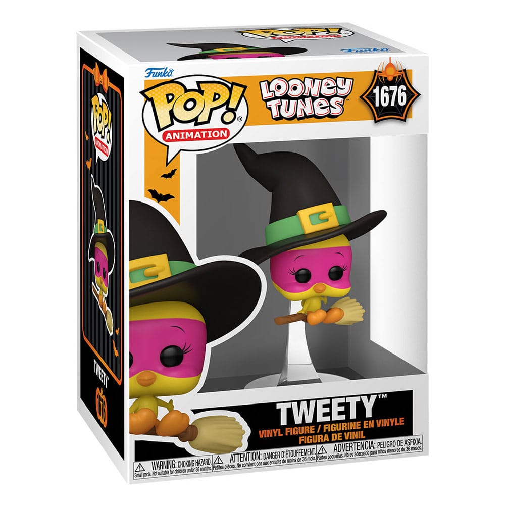 Looney Tunes POP! Television Vinyl Figur Halloween Tweety(Witch) 9 cm