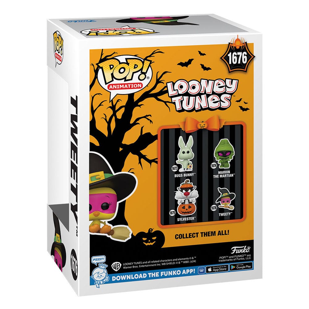 Looney Tunes POP! Television Vinyl Figur Halloween Tweety(Witch) 9 cm