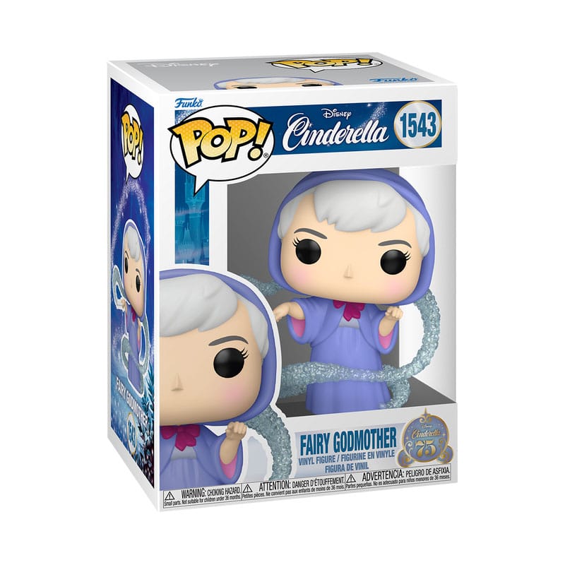 Cinderella 75th Anniversary POP! Disney Vinyl Figur Fairy GM 9 cm