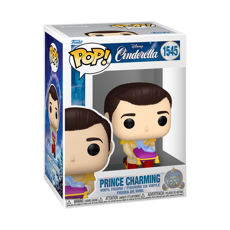 Cinderella 75th Anniversary POP! Disney Vinyl Figur Prince C 9 cm